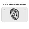 4 X 7 Aluminum License Plate  Thumbnail