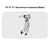 4 X 7 Aluminum License Plate  Thumbnail