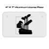 4 X 7 Aluminum License Plate  Thumbnail