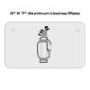 4 X 7 Aluminum License Plate  Thumbnail