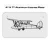 4 X 7 Aluminum License Plate  Thumbnail