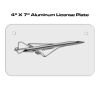 4 X 7 Aluminum License Plate  Thumbnail