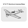 4 X 7 Aluminum License Plate  Thumbnail