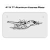 4 X 7 Aluminum License Plate  Thumbnail