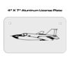 4 X 7 Aluminum License Plate  Thumbnail