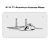 4 X 7 Aluminum License Plate  Thumbnail