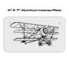 4 X 7 Aluminum License Plate  Thumbnail