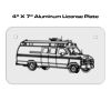 4 X 7 Aluminum License Plate  Thumbnail