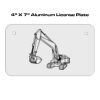 4 X 7 Aluminum License Plate  Thumbnail