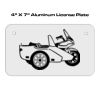 4 X 7 Aluminum License Plate  Thumbnail