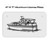 4 X 7 Aluminum License Plate  Thumbnail