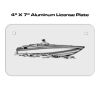 4 X 7 Aluminum License Plate  Thumbnail