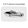 4 X 7 Aluminum License Plate  Thumbnail