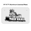 4 X 7 Aluminum License Plate  Thumbnail
