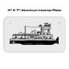 4 X 7 Aluminum License Plate  Thumbnail