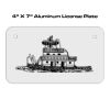 4 X 7 Aluminum License Plate  Thumbnail