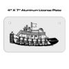 4 X 7 Aluminum License Plate  Thumbnail