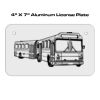 4 X 7 Aluminum License Plate  Thumbnail