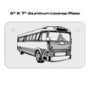 4 X 7 Aluminum License Plate  Thumbnail