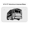 4 X 7 Aluminum License Plate  Thumbnail