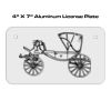4 X 7 Aluminum License Plate  Thumbnail