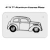 4 X 7 Aluminum License Plate  Thumbnail
