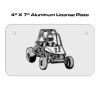 4 X 7 Aluminum License Plate  Thumbnail