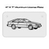 4 X 7 Aluminum License Plate  Thumbnail