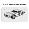 4 X 7 Aluminum License Plate  Thumbnail