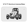 4 X 7 Aluminum License Plate  Thumbnail