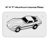 4 X 7 Aluminum License Plate  Thumbnail