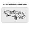4 X 7 Aluminum License Plate  Thumbnail
