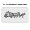 4 X 7 Aluminum License Plate  Thumbnail