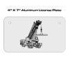4 X 7 Aluminum License Plate  Thumbnail