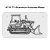 4 X 7 Aluminum License Plate  Thumbnail