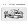4 X 7 Aluminum License Plate  Thumbnail
