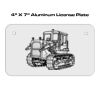 4 X 7 Aluminum License Plate  Thumbnail