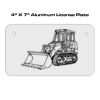 4 X 7 Aluminum License Plate  Thumbnail