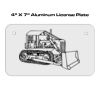 4 X 7 Aluminum License Plate  Thumbnail