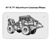 4 X 7 Aluminum License Plate  Thumbnail