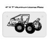 4 X 7 Aluminum License Plate  Thumbnail