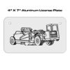 4 X 7 Aluminum License Plate  Thumbnail