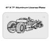 4 X 7 Aluminum License Plate  Thumbnail