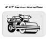 4 X 7 Aluminum License Plate  Thumbnail