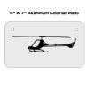 4 X 7 Aluminum License Plate  Thumbnail