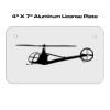 4 X 7 Aluminum License Plate  Thumbnail