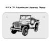 4 X 7 Aluminum License Plate  Thumbnail