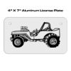 4 X 7 Aluminum License Plate  Thumbnail