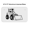 4 X 7 Aluminum License Plate  Thumbnail