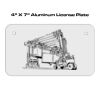 4 X 7 Aluminum License Plate  Thumbnail